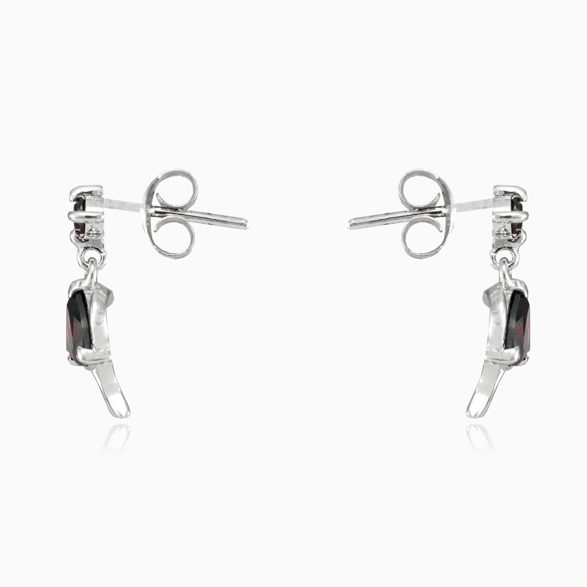 Pendientes de granate triangular mujer Pendientes Colorino N.2