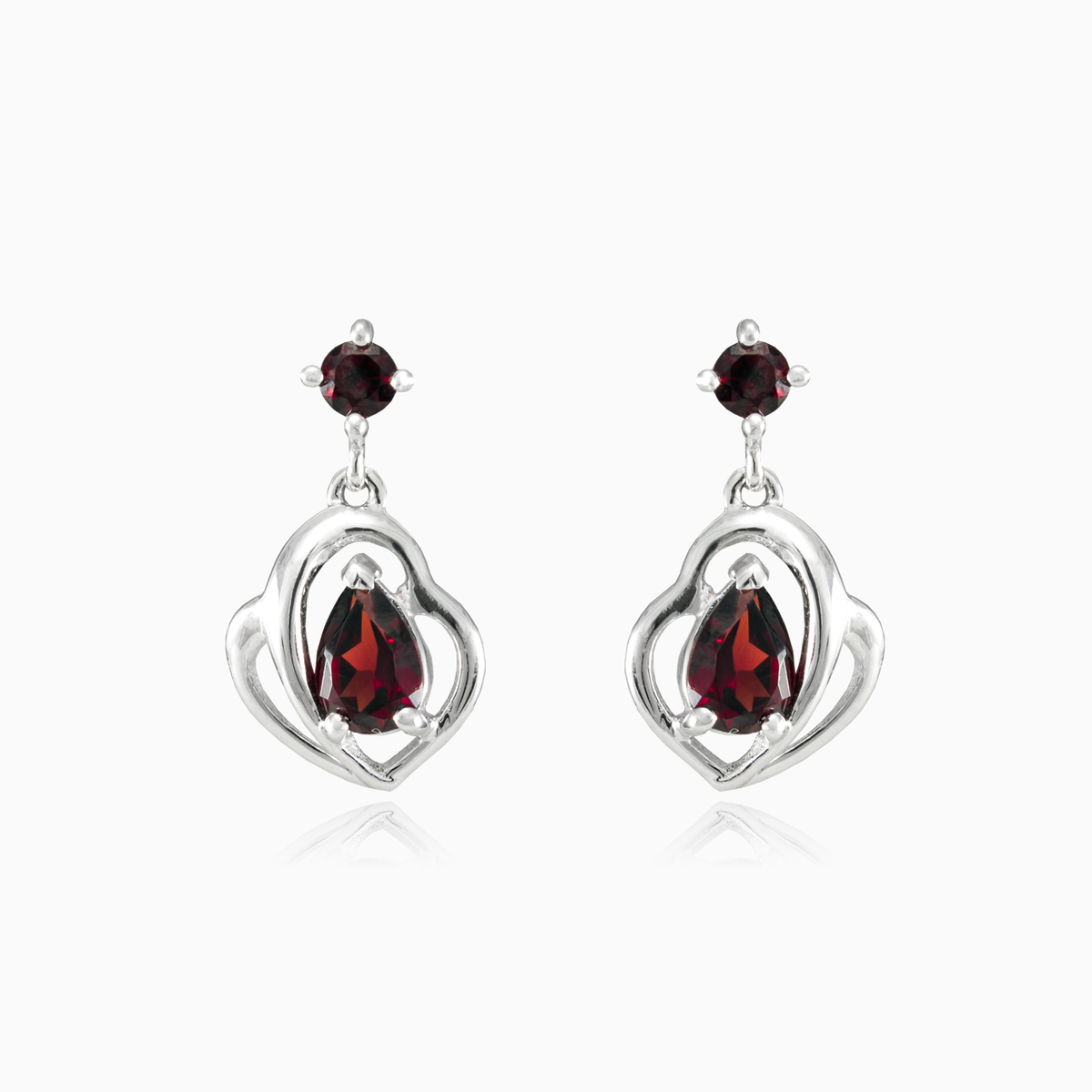 Boucles d'oreilles en grenat femme Boucles d'oreilles Colorino N.1