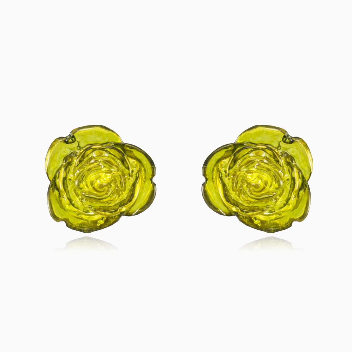 Aretes de moldavita de rosa mujer Pendientes Colorino N.1