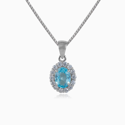 Royal topaz pendant woman Pendants Halo