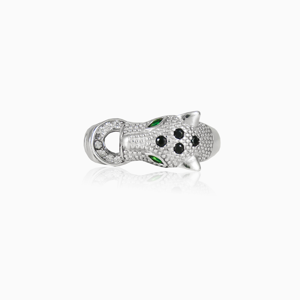 Tigre de ojos verdes mujer Anillos Animale N.2