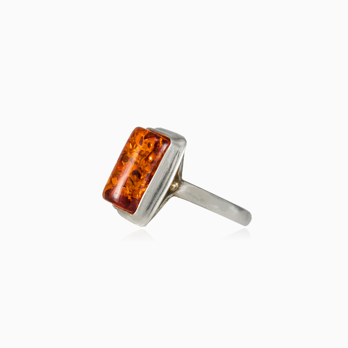 Anillo de ámbar rectangular mujer Anillos Colorino N.2