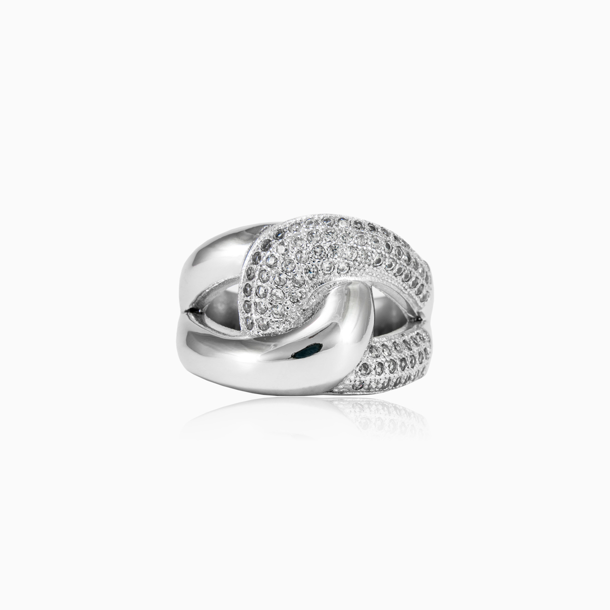 Gedrehter Silberring Frauen Ringe Shine bright N.1