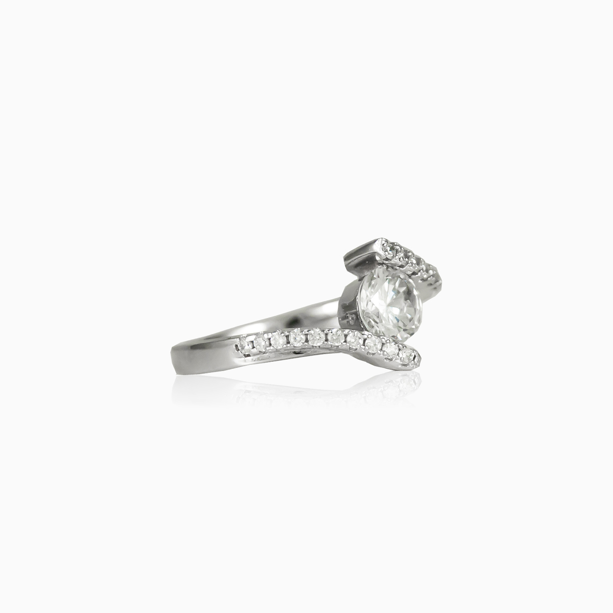 Fancy crystal ring woman Engagement rings Shine bright N.2