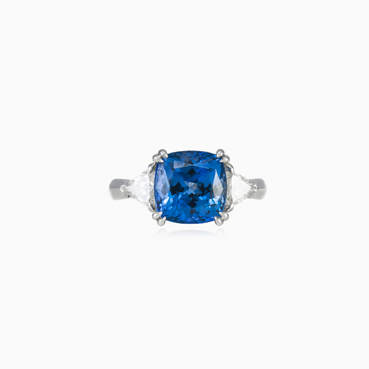 Central cushion cut tanzanite ring woman Engagement rings Brillantino N.1