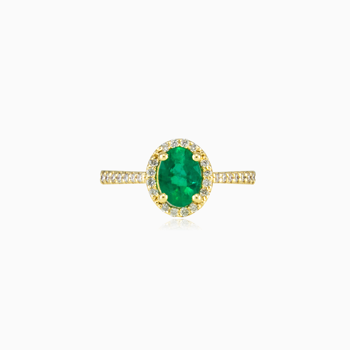 Soft royal emerald ring woman Engagement rings Brillantino N.1