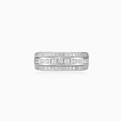 Princess band ring woman Wedding rings Shine bright