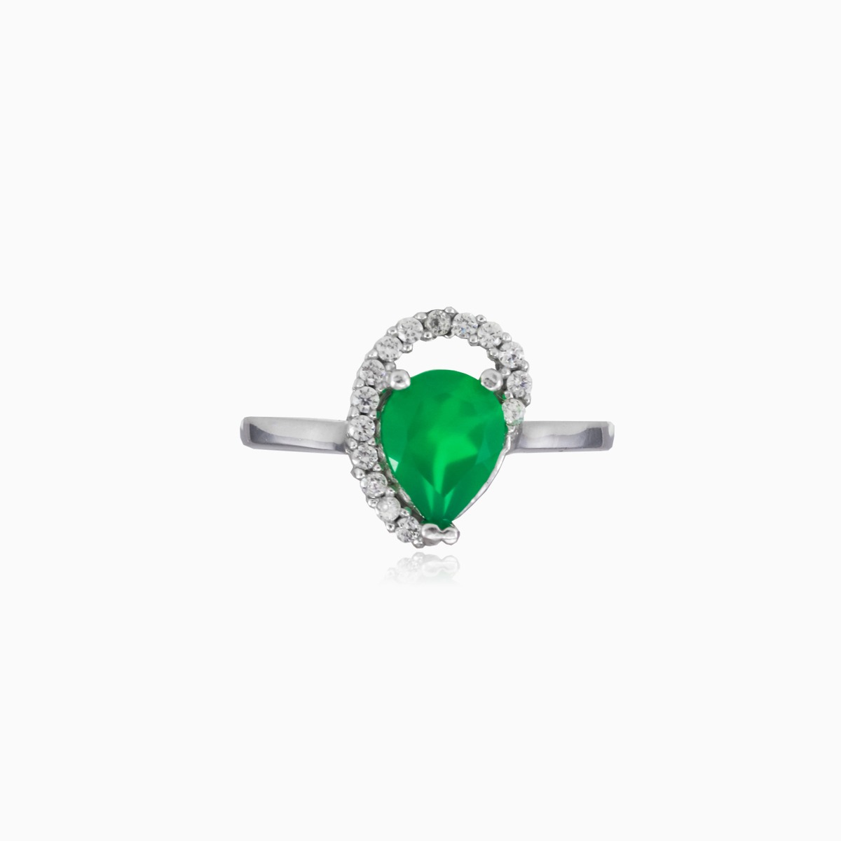Wellenförmiger Jade-Kristall-Ring Frauen Ringe Colorino N.1
