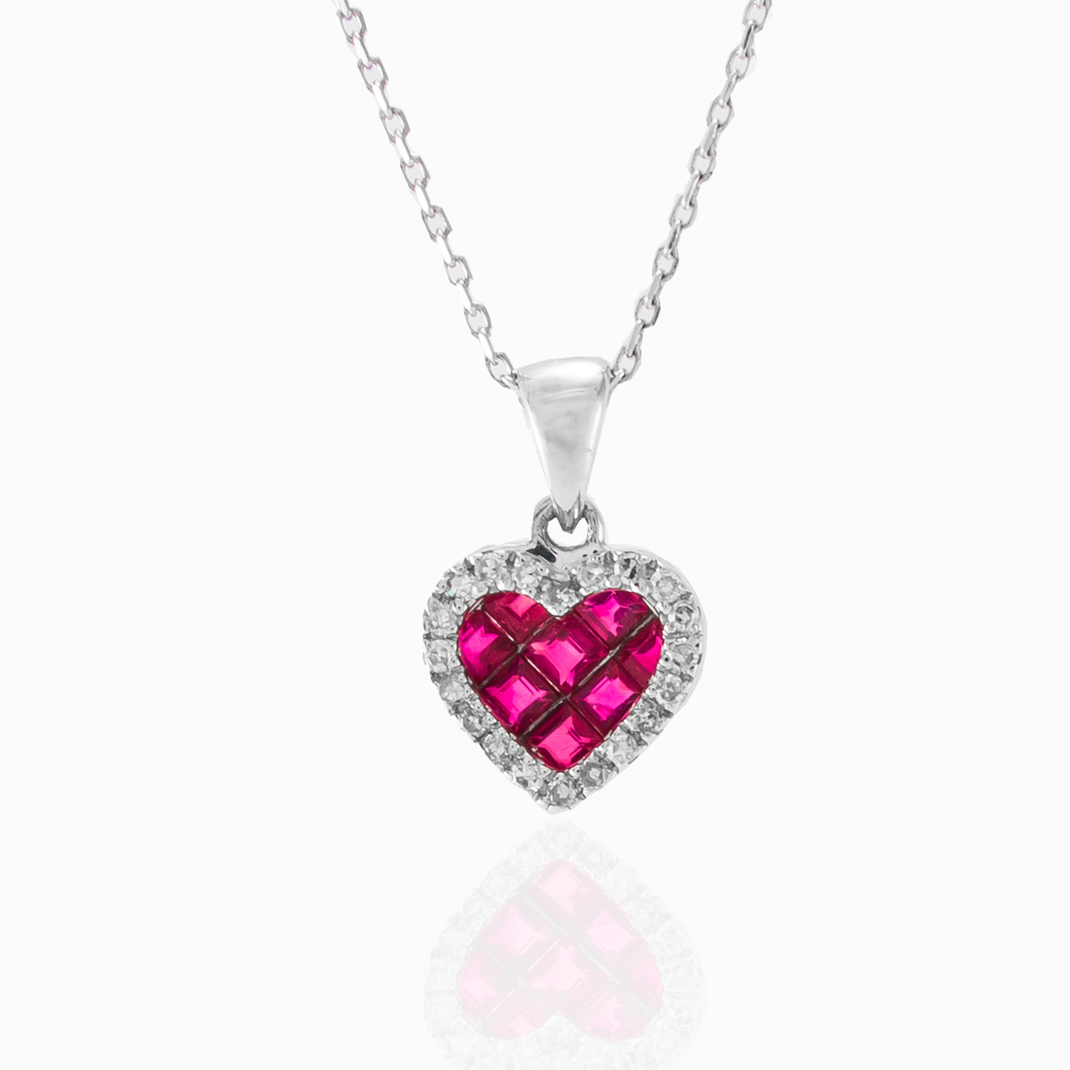 Ruby heart woman Pendants Brillantino N.1
