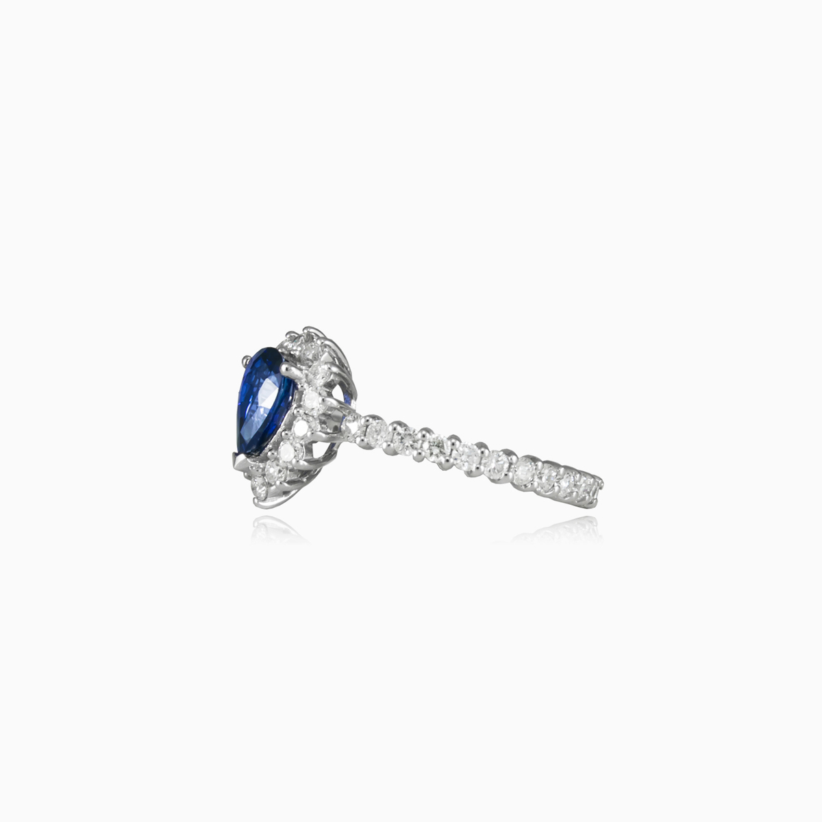 Anillo real de zafiro perlado mujer Anillos de compromiso Brillantino N.2