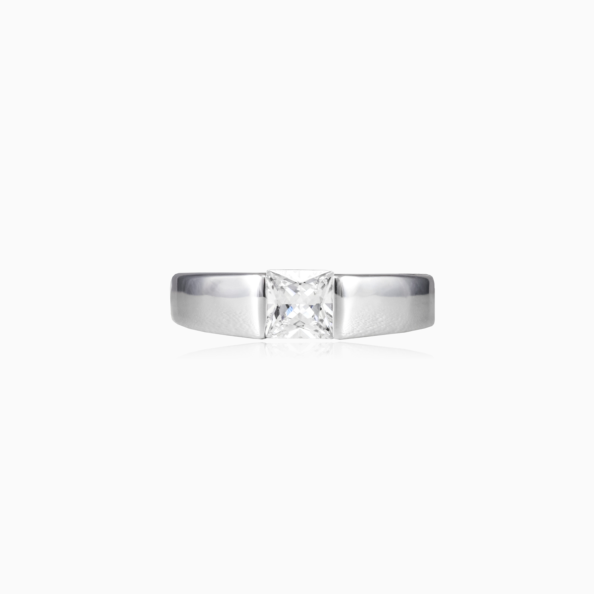 Spannung Prinzessin Silberring Frauen Ringe Shine bright N.1