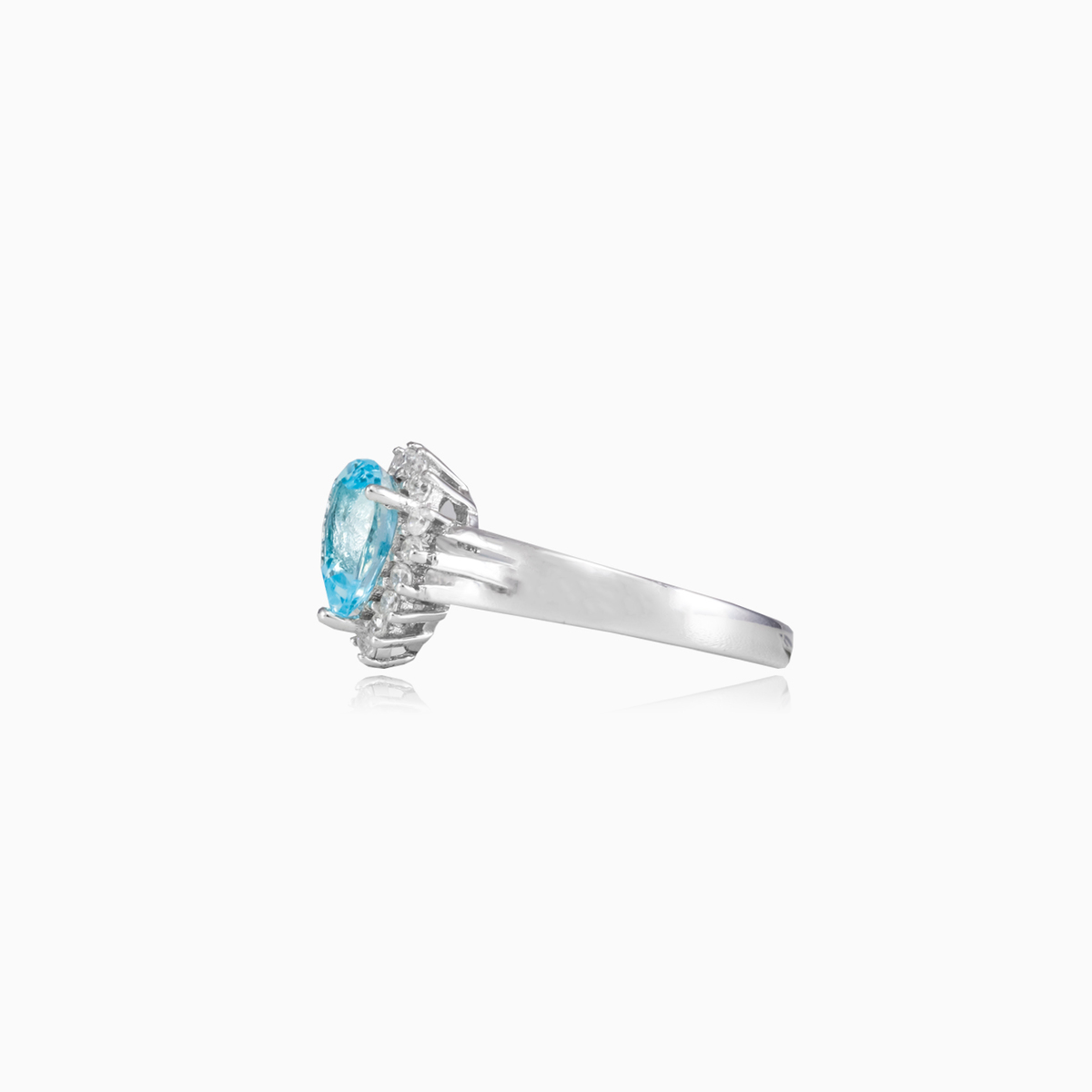 Pear topaz ring woman Rings Halo N.2