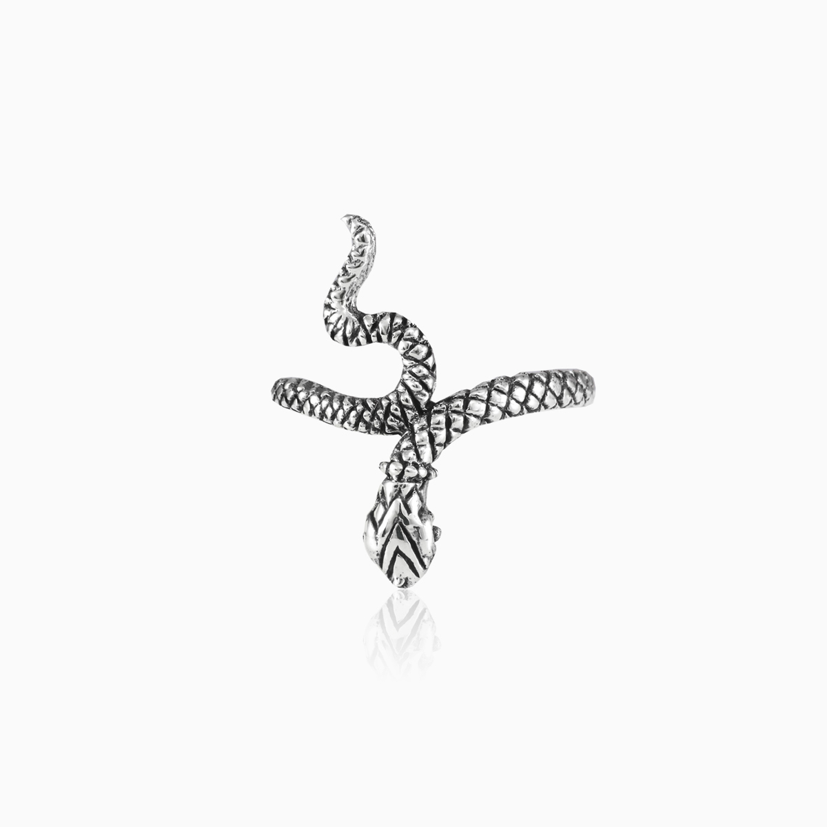 Bague serpent en argent unisex Bagues Animale N.1