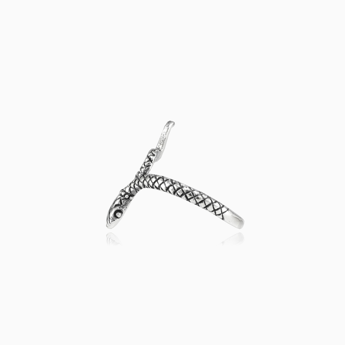 Bague serpent en argent unisex Bagues Animale N.2