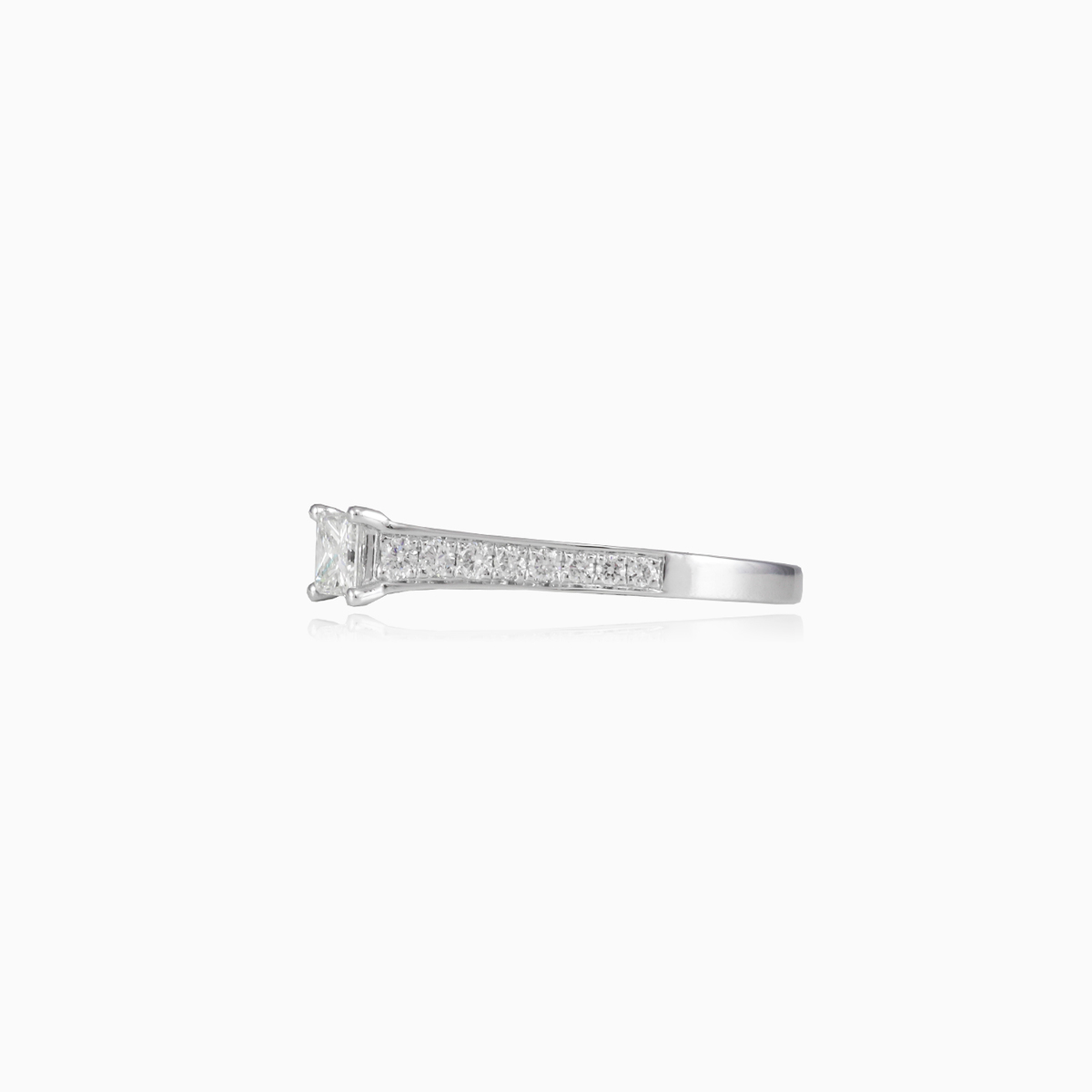 Anillo de compromiso de diamantes talla princesa mujer Anillos de compromiso Brillantino N.2