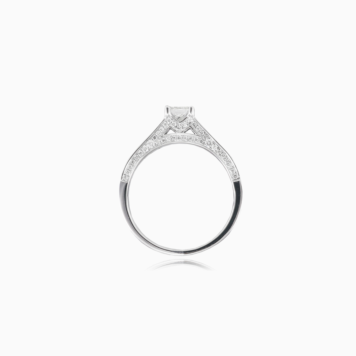 Anillo de compromiso de diamantes talla princesa mujer Anillos de compromiso Brillantino N.3