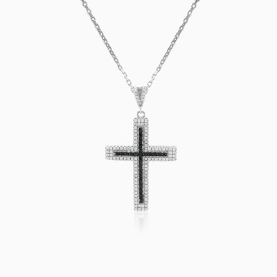 Black & White cross woman Pendants Shine bright