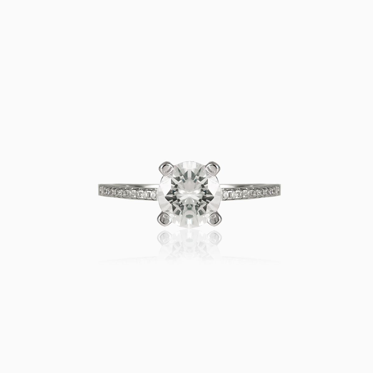 Thin accent ring woman Engagement rings Shine bright N.1