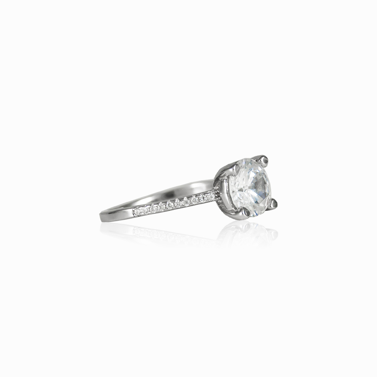 Thin accent ring woman Engagement rings Shine bright N.2