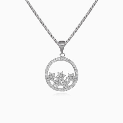 Stars in a circle pendant woman Pendants Shine bright