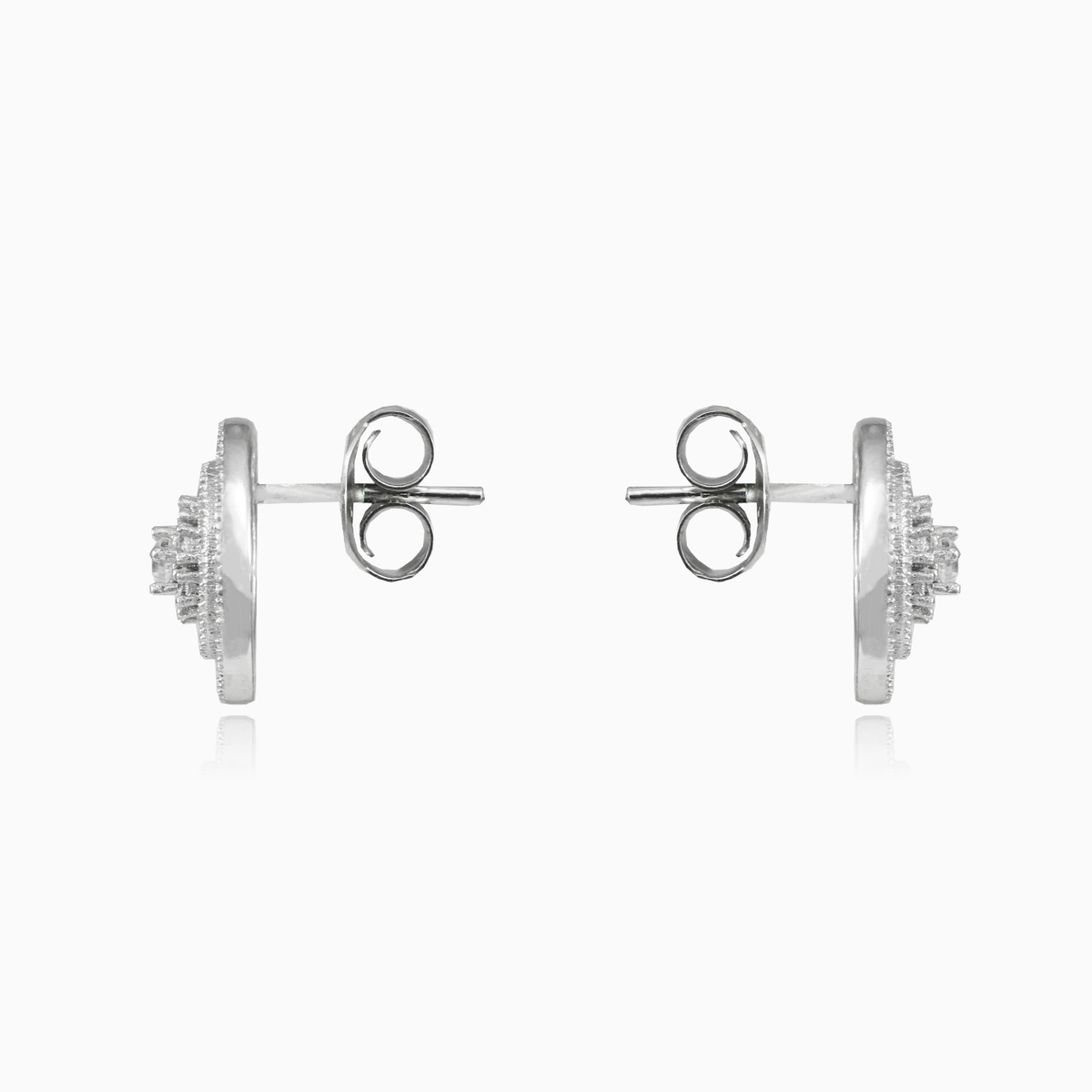 Vintage shiny studs woman Earrings Halo N.2