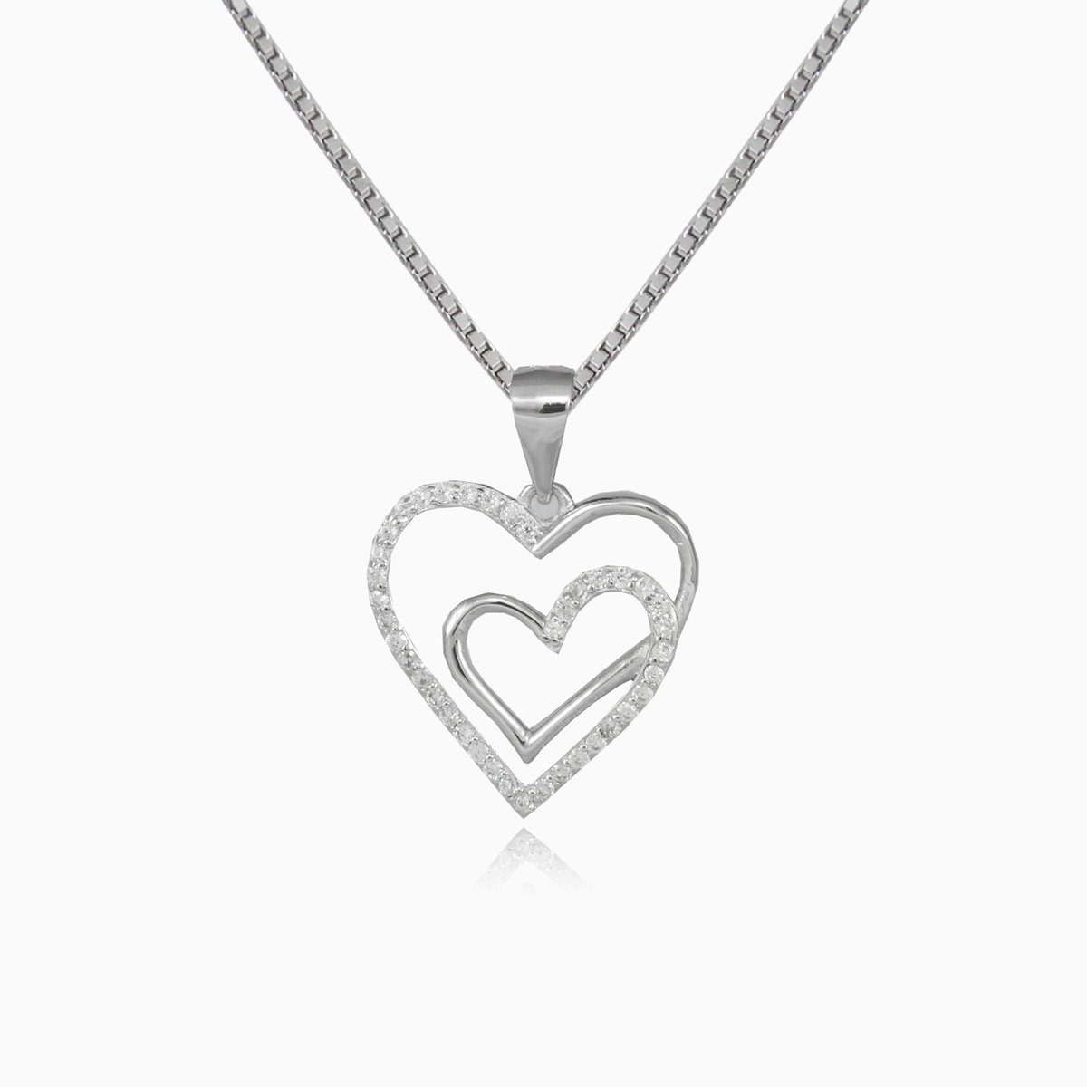 Pendentif double coeur femme Pendentifs Lovely N.1