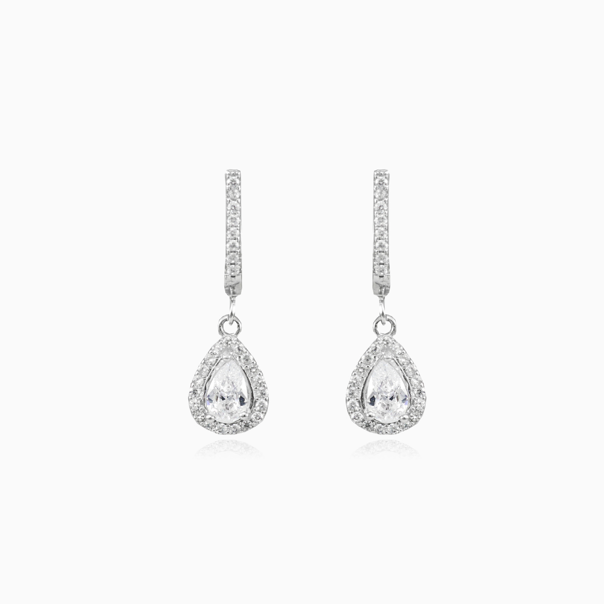 Dangling halo pear earrings woman Earrings Halo N.1