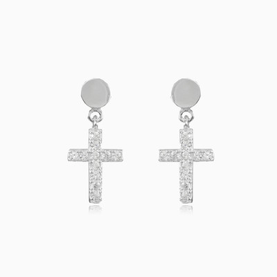 Dangling cross earrings unisex Earrings Santa Croce