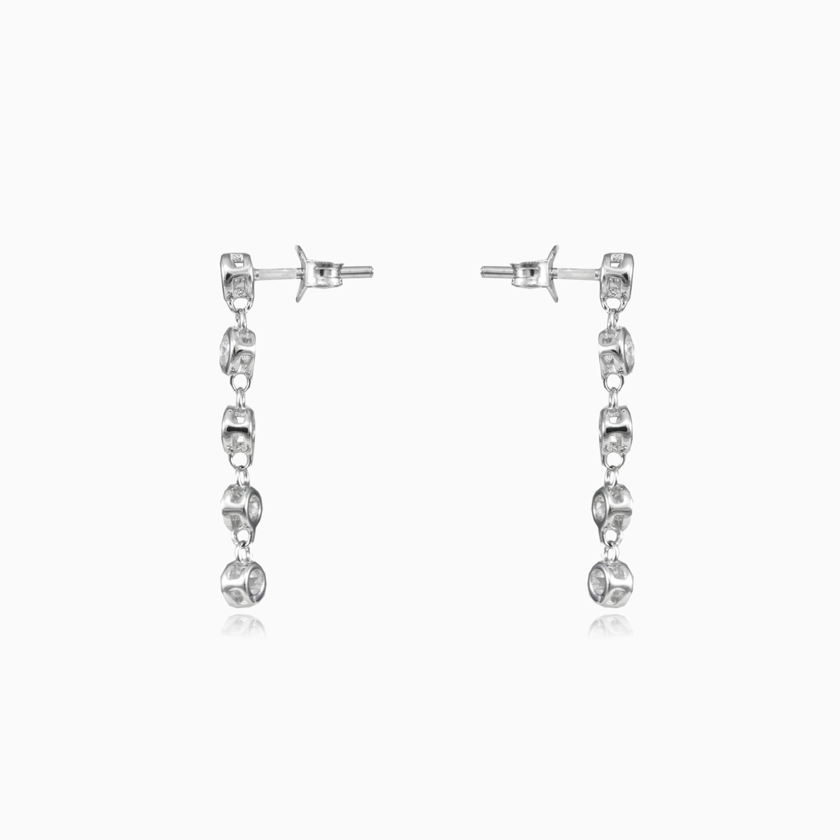 Long bezel earrings woman Earrings Shine bright N.2