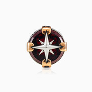 Red agate rose wind ring man Rings Simbólico