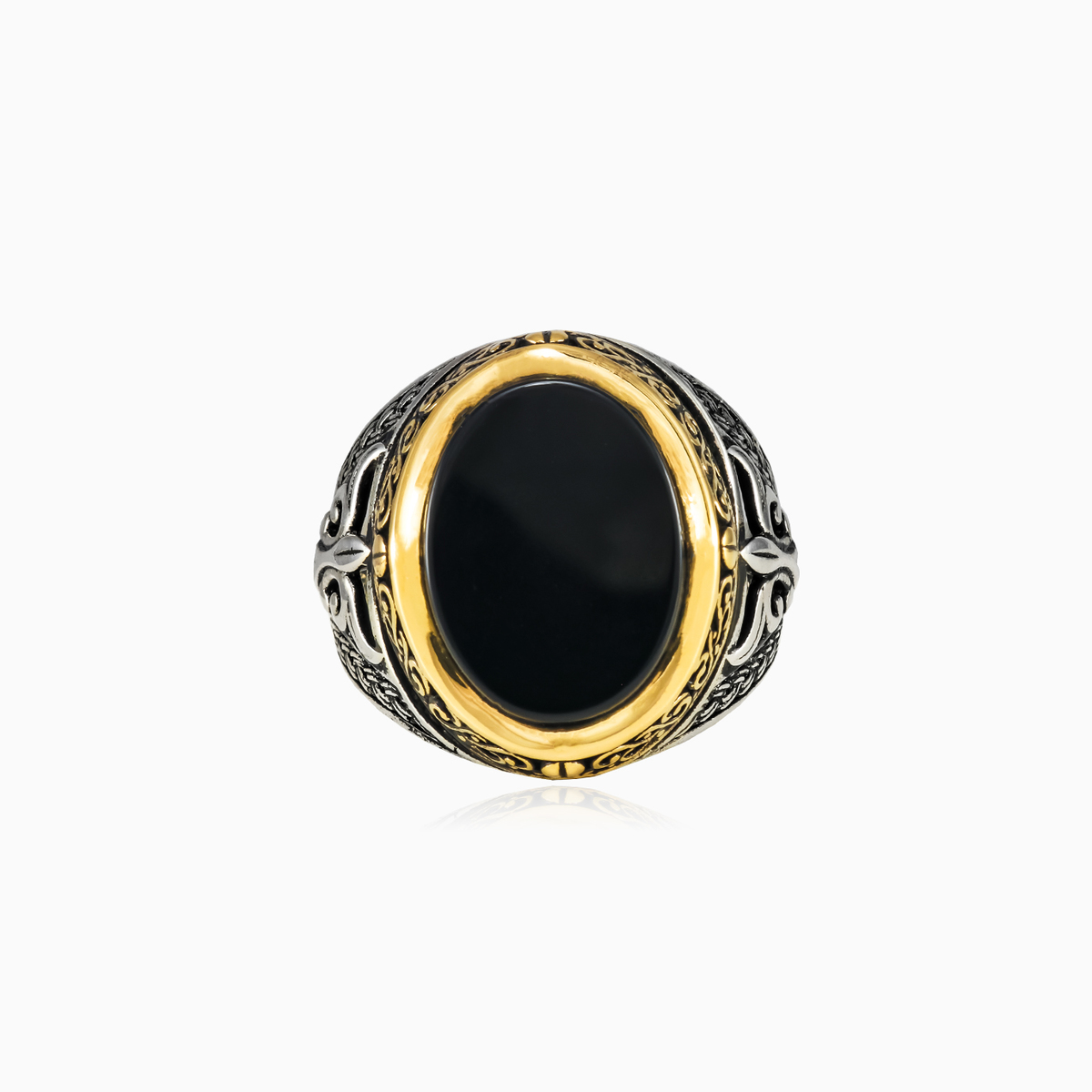 Ovaler Palmyra-Onyx-Ring Männer Ringe Palmyra N.1