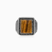Dot tiger eye ring man Rings Hellas