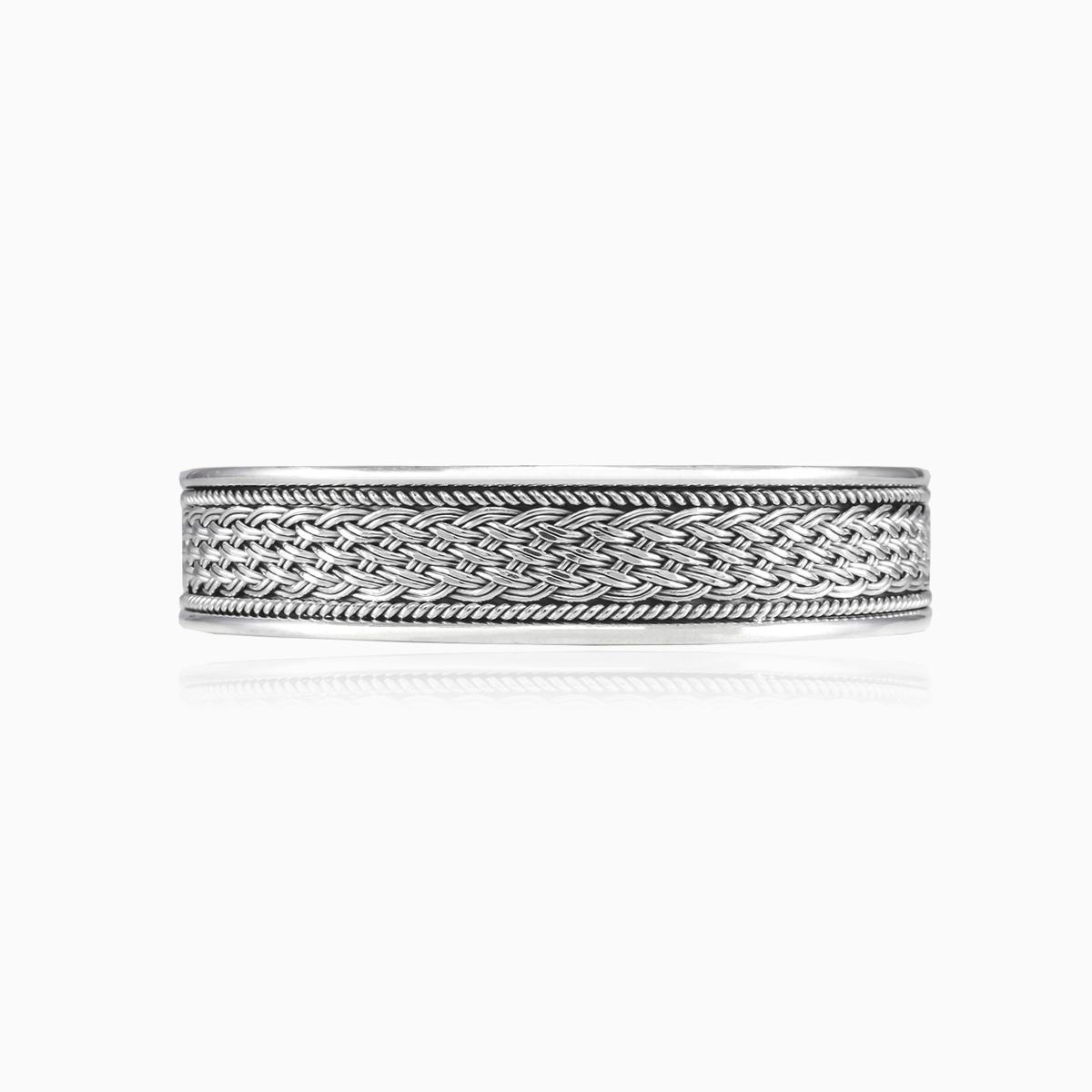 Braided cuff bracelet man Bracelets Rustico N.1