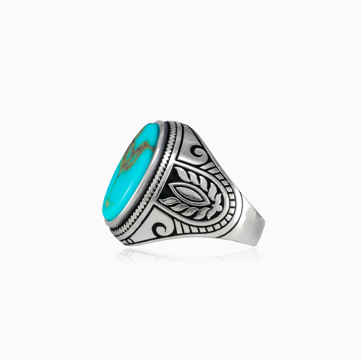 Türkisfarbener Nabu-Ring Männer Ringe Palmyra N.2
