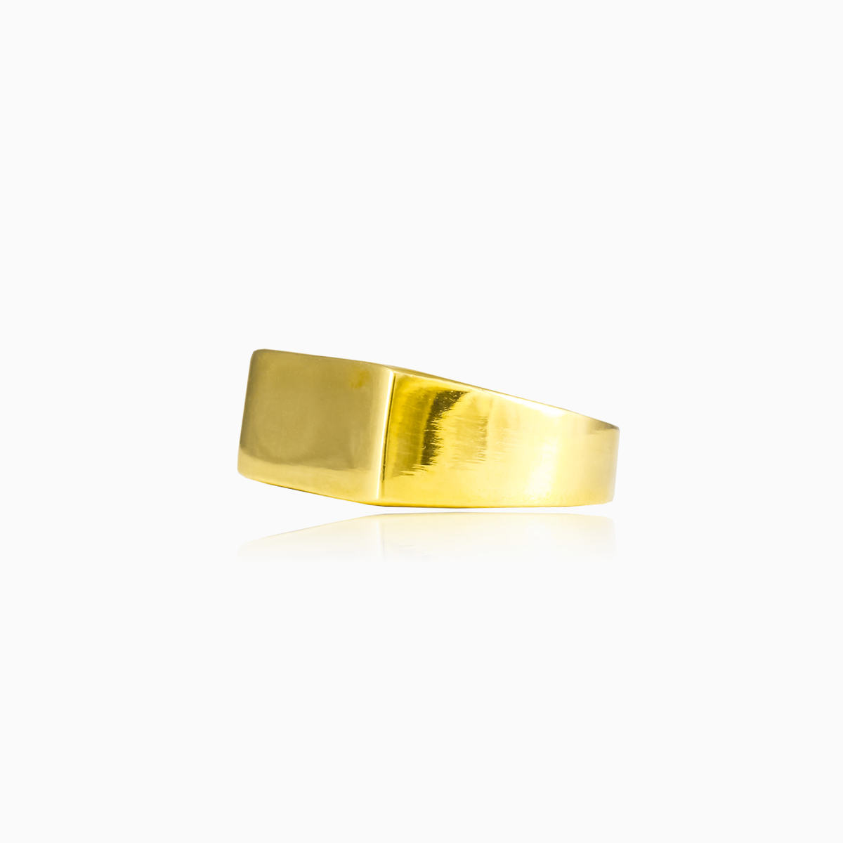 Pánský pozlacený prsten unisex Prsteny High polished N.2