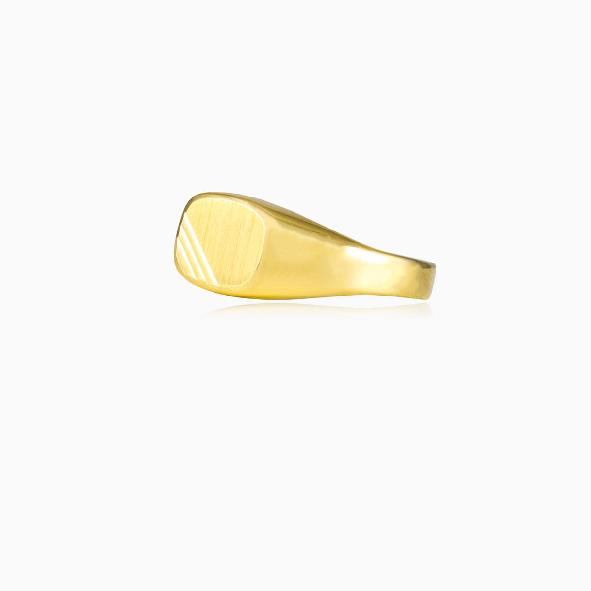 Золотое кольцо Три линии unisex Кольца Lustrous N.2