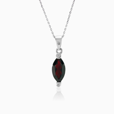 Pendant with marquise garnet woman Pendants Colorino