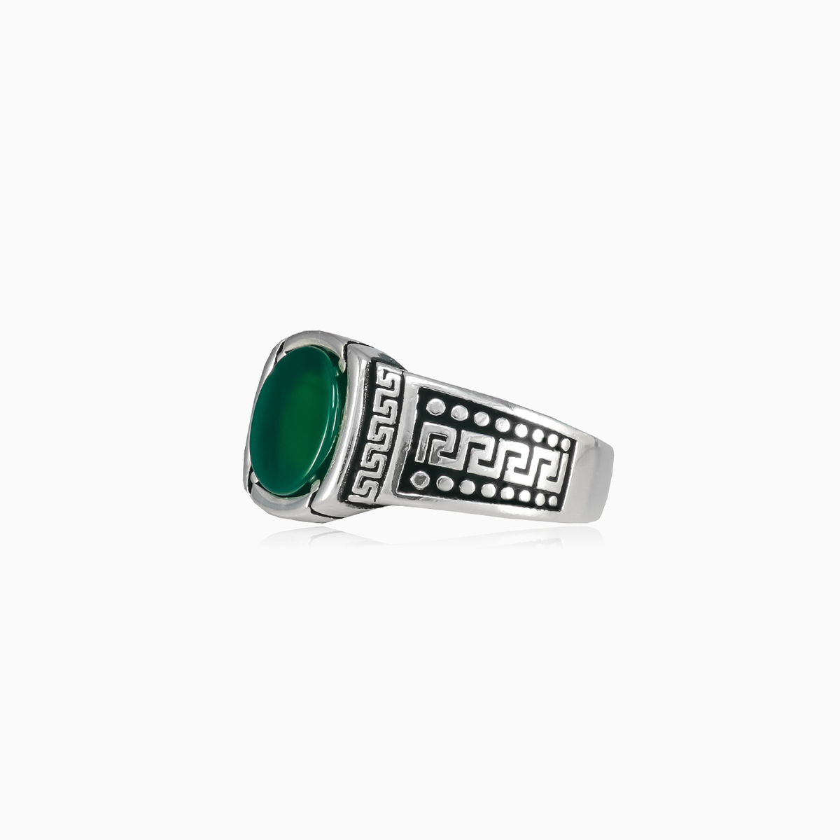 Oval jade hellas ring man Rings Hellas N.2