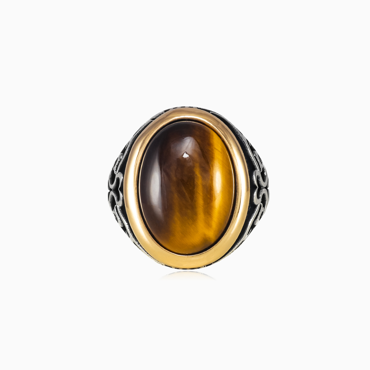 Assur tiger eye ring man Rings Palmyra N.1
