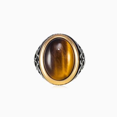 Assur tiger eye ring man Rings Palmyra
