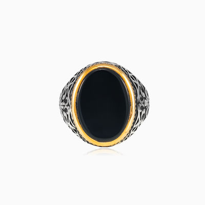 Oriental flat onyx ring man Rings Palmyra