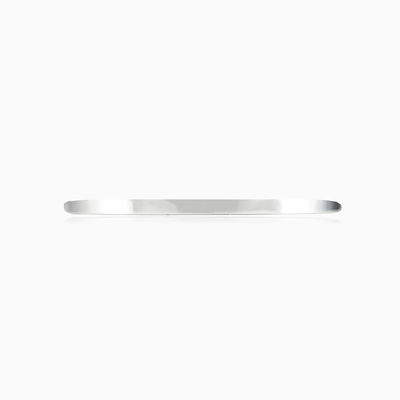Thin silver cuff bracelet unisex Bracelets Rustico