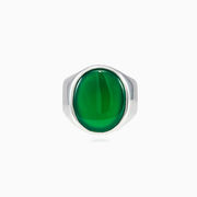 Plain oval jade ring man Rings High polished