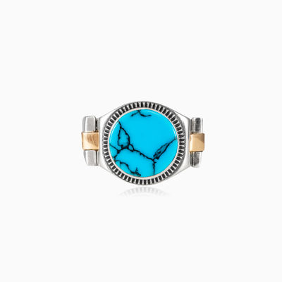 Turquoise oyster strap ring unisex Rings oyster strap