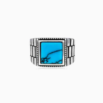 Pánský prsten s tyrkysem  unisex Prsteny oyster strap