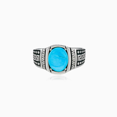 Oval turquoise hellas ring man Rings Hellas