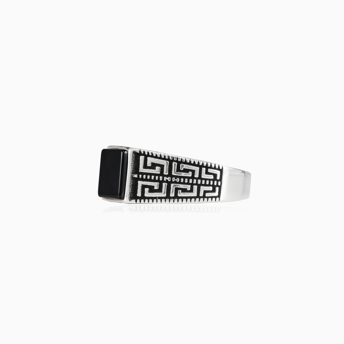Square onyx hellas ring unisex Rings Hellas N.2