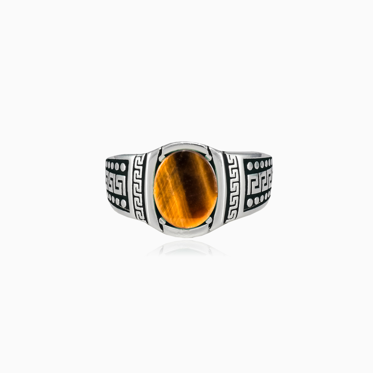 Oval tiger eye hellas ring man Rings Hellas N.1