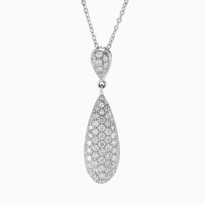 Pavé tear-drop pendant woman Pendants Brillantino