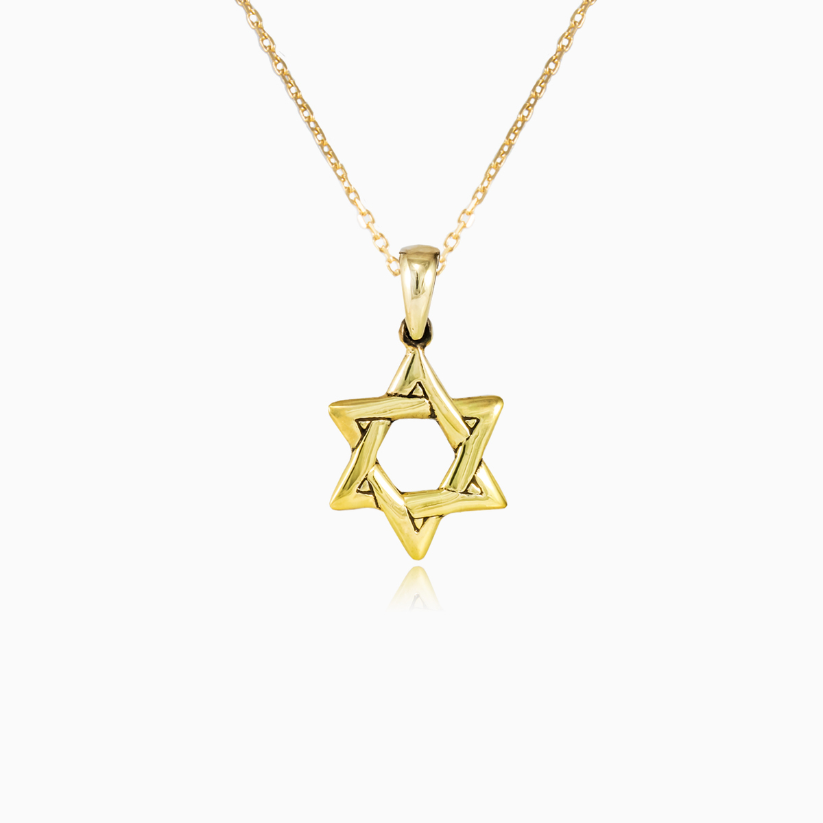 Estrella de David dorada unisex Colgantes Simbólico N.1